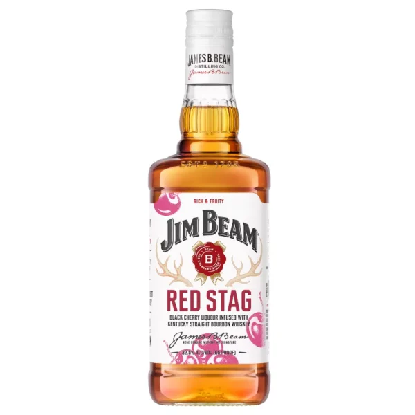 Jim Beam Red Stag Black Cherry Bourbon Whiskey - 1 Bottle (750ml)