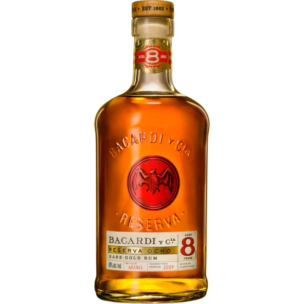 Bacardi Reserva Ocho 8 Year Old Rare Gold Rum